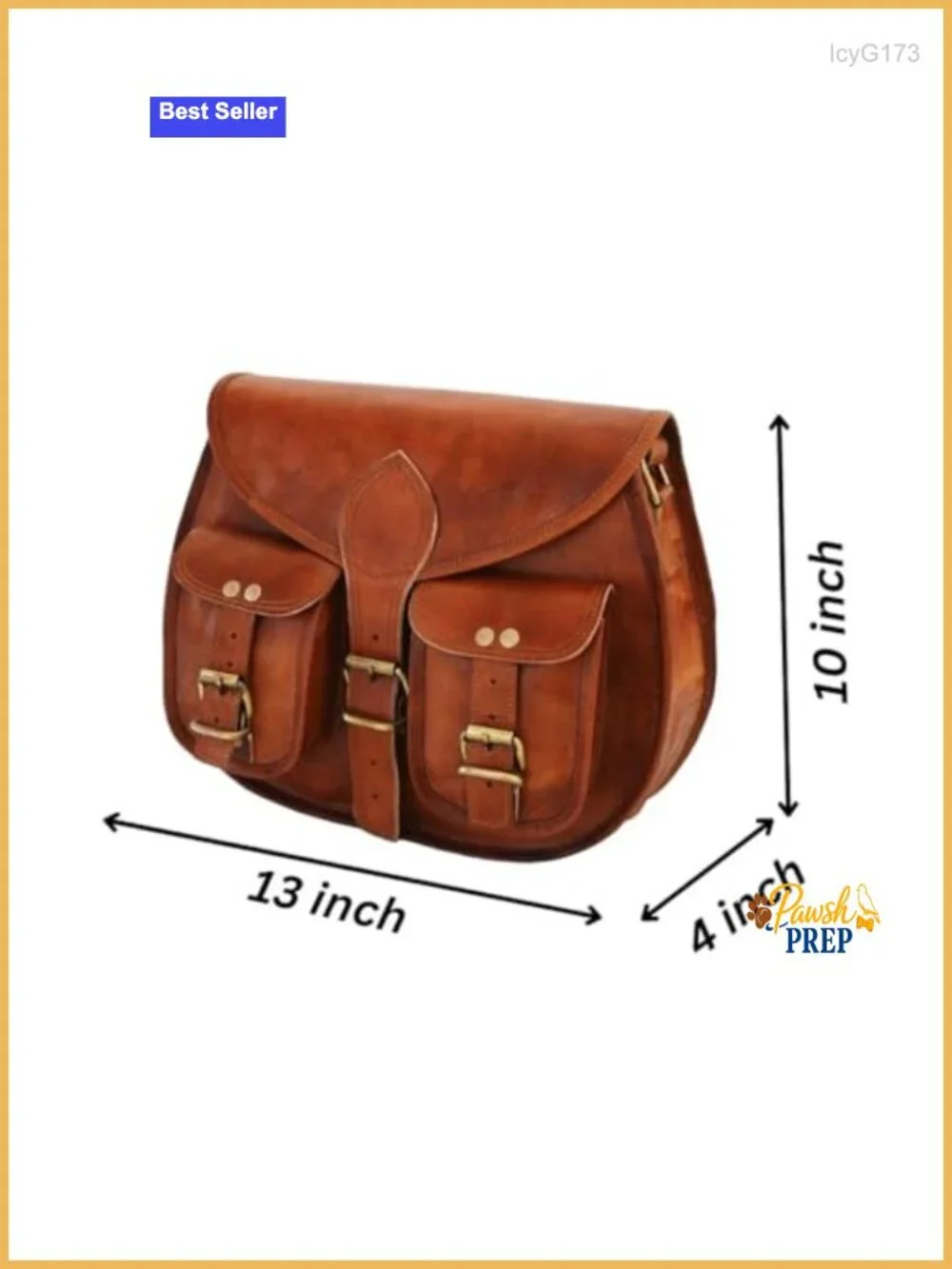 Genuine Leather Crossbody Bag Handmade Hobo Purse with Zipper